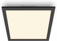 Philips LED Deckenleuchte Touch SceneSwitch quadratisch 12W 2700K schwarz, LED...