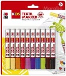 Marabu Lackmarker Marabu 314000000002 Marabu KiDS Textilmarker, 10 x 3 ml, 10er