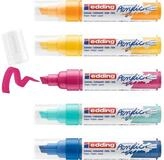 edding Lackmarker edding 5000 Acrylmarker - breit - 5er-Set - abstrakt
