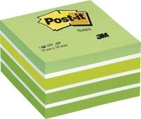 Post-it Notes Haftnotizblock Haftnotizw&uuml;rfel 76x76mm farbig Aquarelle gr&uuml;n