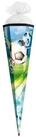 Schult&uuml;te Motiv-Schult&uuml;te Fu&szlig;ball 85cm eckig Rot(h)-Spitze T&uuml;llverschluss