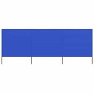 vidaXL Markise vidaXL 3-teiliges Windschutzgewebe 400 x 80 cm Azurblau