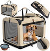 Lovpet Tiertransportbox bis 32 kg, Hundebox Hundetransportbox faltbar...