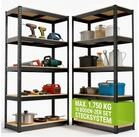 Juskys Schwerlastregal Basic 2er Set 180 x 90 x 40 cm in Grau mit 10 MDF-B&ouml;den...