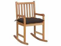 vidaXL Rocking Chair Teak (58x92.5x106cm) taupe