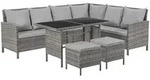 SVITA Gartenlounge-Set MADISON, (Set, 2-tlg., Lounge mit Tisch),...