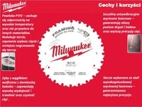 Milwaukee Kreiss&auml;geblatt MILWAUKEE Kreiss&auml;geblatt 190x30x2,1 mm 48 Z&auml;hne...