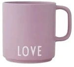 Design Letters Tasse Favourite Cup mit Henkel Love Lavendel, Porzellan lila