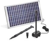 esotec Solarpumpe 25/875 Teichpumpen-Set 875l/h, 25Wp Solarmodul, Sprinklersatz