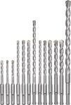 kwb Bohrer- und Bit-Set kwb SDS-Plus Hammer-Bohrer-Set, 12-teiliges Stein- u.
