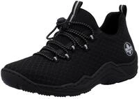 Slip-On Sneaker RIEKER, Damen, Gr. 36, schwarz, Synthetik, Textil, Schuhe Slip-On