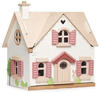 Tender Leaf Toys Puppenhaus Cottage Landhaus mit Möbel Holzpuppenhaus...