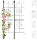 relaxdays Rosenbogen Rankgitter 2er Set, C