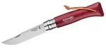 Opinel Taschenmesser Taschenmesser N&deg;08 8,5 cm Baroudeur granat, (1 St),
