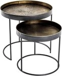 HAKU Beistelltisch Sofatisch, Wohnzimmertisch (Set, 2-St., 2er Set), rund - aus