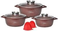 Cheffinger Kochtopf Kochgeschirr 6 teilig Topf Induktion Alu Guss &oslash; 20-28cm...