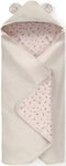 Babydecke Baby Einschlagdecke, Snuggle N Dream beige bloom, Hauck, mit Kapuze