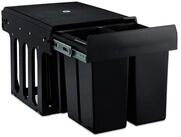 relaxdays Einbaum&uuml;lleimer schwarz 4x8 l