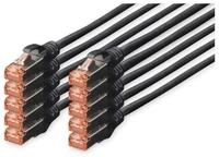 Digitus Digitus CAT 6 S/FTP Patchkabel, 10 St&uuml;ck LAN-Kabel