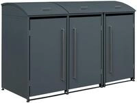 Tchibo - M&uuml;lltonnenbox - 211x83x135cm - anthrazit -