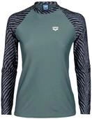 arena Damen-UV-Schutz-Rash-Allover-Langarm-Schwimmshirt - Damen - Gr. S