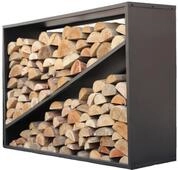 Tchibo - Kaminholzregal - 114,5x35x80cm - schwarz - Stahl