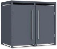 Tchibo - M&uuml;lltonnenbox mit Trethebel f&uuml;r 2 M&uuml;lltonnen &aacute; 240 l - 132x80x116cm -