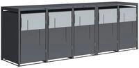 Tchibo - M&uuml;lltonnenbox - 330x80x116cm - anthrazit -