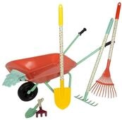 small foot Schubkarre mit Gartenwerkzeug - mehrfarbig
