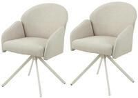 Tchibo - 2 Hela Armlehnenst&uuml;hle &raquo;Holly&laquo; - 56,5x61x84cm - beige -