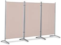 Leco Stellwand 3-teilig - 260x60x156cm - beige -
