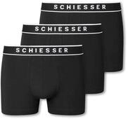 3 Schiesser Shorts - Herren - Gr. S/4 - schwarz