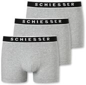 3 Schiesser Shorts - Herren - Gr. S/4 - grau