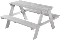 roba Kinder-Outdoor-Sitzgruppe &raquo;Picknick for 4&laquo; - 89x84,5x50cm - grau -