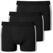 3 Schiesser Shorts - Herren - Gr. S/4 - schwarz