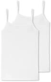 2 Schiesser Tops - Damen - Gr. 42 - wei&szlig;