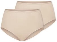 2 Schiesser Maxislips - Damen - Gr. 40 - braun