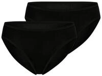 2 Schiesser Tai-Slips - Damen - Gr. 44 - schwarz
