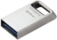 Kingston Kingston DataTraveler&reg; Micro USB-Stick Retail 64 GB Silber DTMC3G2/64G