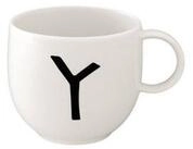Villeroy & Boch Becher Letters Kaffeebecher 330 ml, 1-tlg., Porzellan