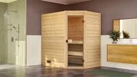 weka Sauna Massivholzsauna VALIDA Eck 1, BxTxH: 189 x 139 x 203,5 cm, 38 mm,