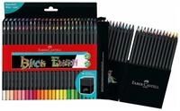 Faber-Castell Buntstift Farbstifte Black Edition Neon 3kant 50er-Sc leuchtende Farben
