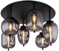 GLOBO LIGHTING Deckenleuchte BLACKY, ohne Leuchtmittel, Deckenleuchte Schwarz,