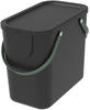 ROTHO Aufbewahrungsbox Rotho Mülltrennungssystem Albula 25 L BLACK