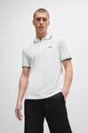 Poloshirt BOSS GREEN "Paddy Regular Fit", Herren, Gr. S, wei&szlig; (wei&szlig;100),...