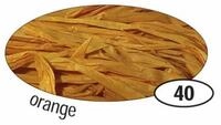 Folia Bastelfilz Naturbast Raffia - matt orange 50 g.