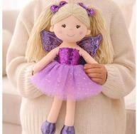 Sweety-Toys Stoffpuppe Stoffpuppe Fee Prinzessin &ndash; weiche Kinderpuppe 30 cm 11766,