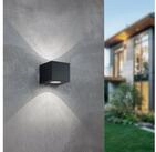 Reality Leuchten LED Au&szlig;en-Wandleuchte Cordoba, LED fest integriert, Warmwei&szlig;,
