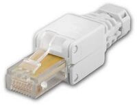 Goobay Werkzeugfreier RJ45 Stecker CAT 5e UTP ungeschirmt Netzwerkkabel