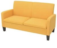 vidaXL Sofa NA 2-Sitzersofa 135x65 x76 cm Gelb